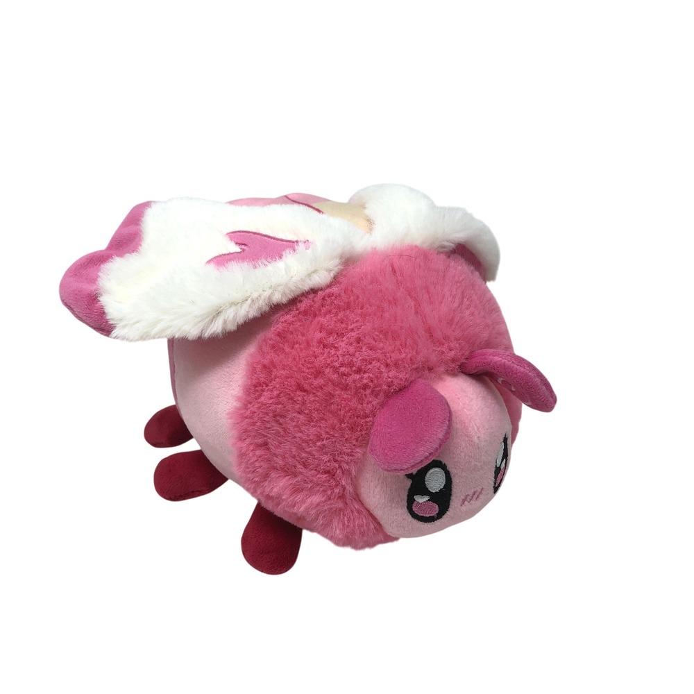 Squishable Mini Lovebug 7"‎ Plush Pink White Heart Wings Soft Bug